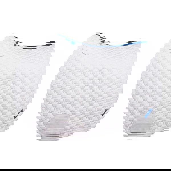Coldstream Chatton Close Contact Horse Saddlepad - White/Blue - 