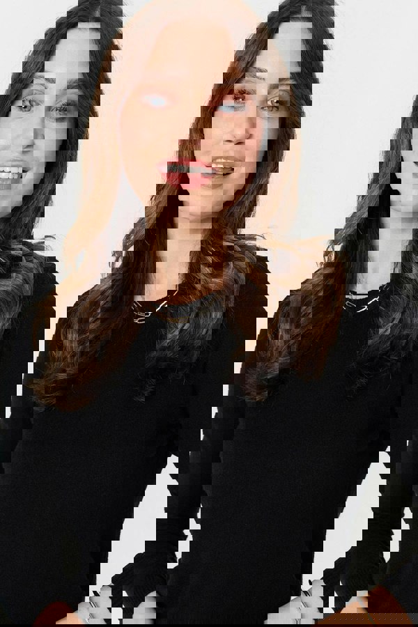 Black | Plain Soft Knit Long Sleeve Jumper
