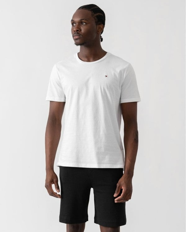 Tommy Hilfiger 3 Pack Mens T-Shirts - White/White/White