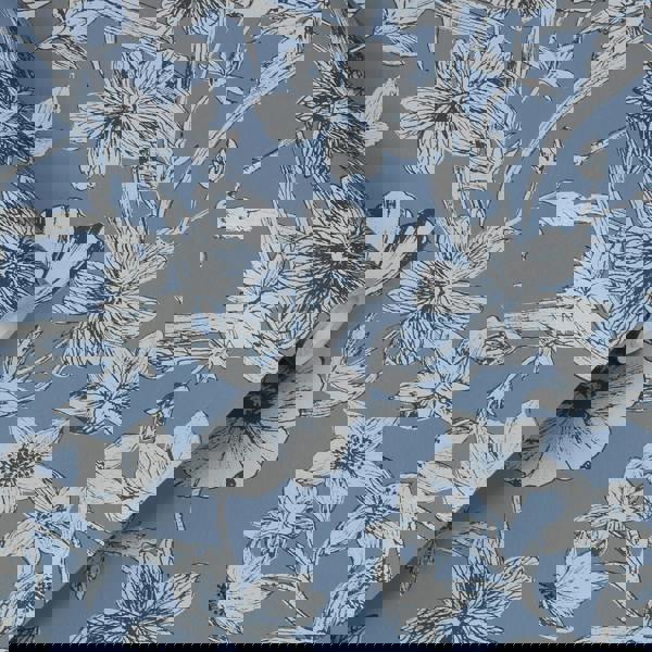 Laura Ashley Summerhill Wallpaper - Midnight Blue - 10m