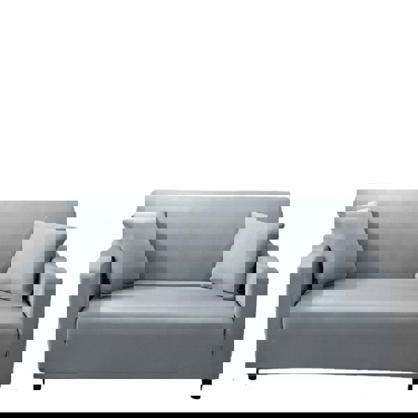 Anyhouz Anyseat 4 Seater Sofa Cover Plain Ash Grey Style and Protection For Living Room Sofa Chair Elastic Stretchable Slipcover