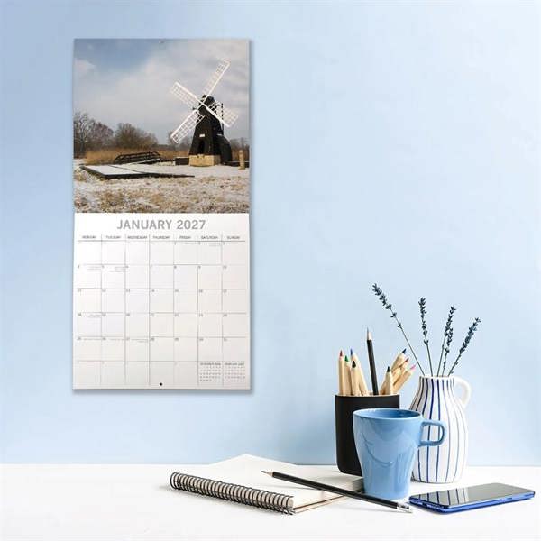 Cambridgeshire Calendar 2027, Wall Calendars, Month To View, Travel, Gift