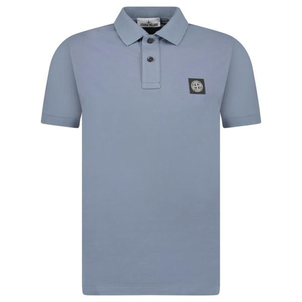 Stone Island Compass Logo Polo Blue - chancefashionco