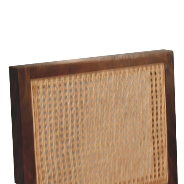 Wyld Haus Holualoa Cream Boucle and Mango Wood Rattan Chair