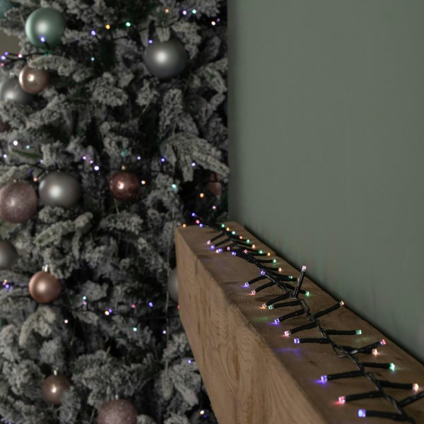Samuel Alexander 15.5m 600 LED Colour Changing Christmas String Lights in White to Multi-Colour