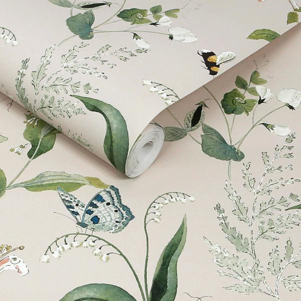 Sophie Allport Wild Floral Rutland Stone Wallpaper