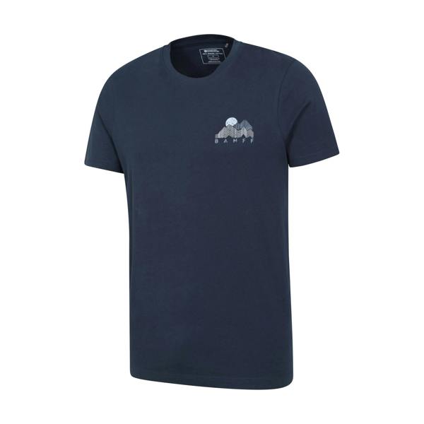 Mountain Warehouse Mens Banff Graphic Short-Sleeved T-Shirt - Navy - 
