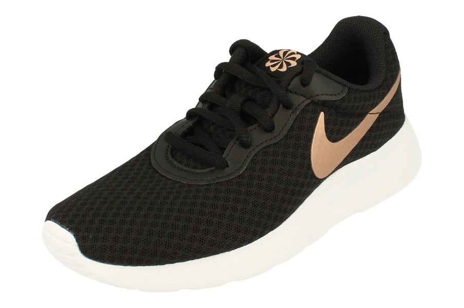 Nike Womens Tanjun Trainers Dj6257  001 - Black Metallic Red Bronze 001 - Photo 0