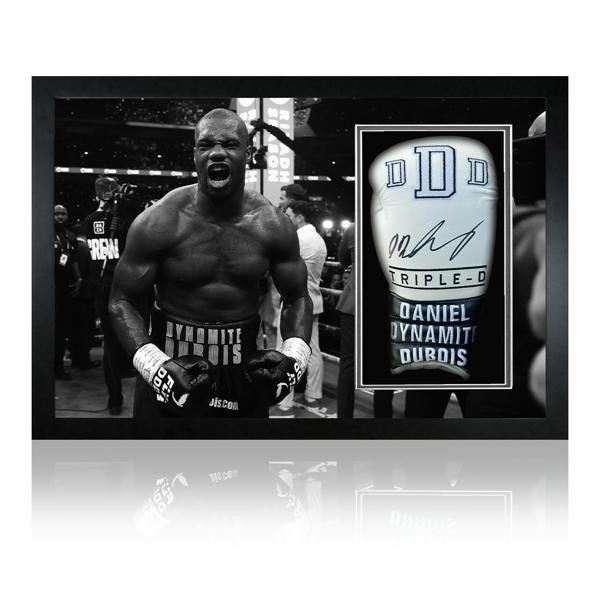 Daniel Dubois Signed White Glove Iconic Frame