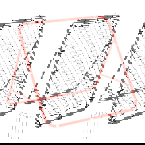 HOMCOM Rebounder Net Kickback Target Obiettivo Bambini Adulti Calcio Allenamento Aiuto Multi Sport Pratica Regolabile Nero Adidas Blu Sneakers Unisex Taglia Unica 0 0