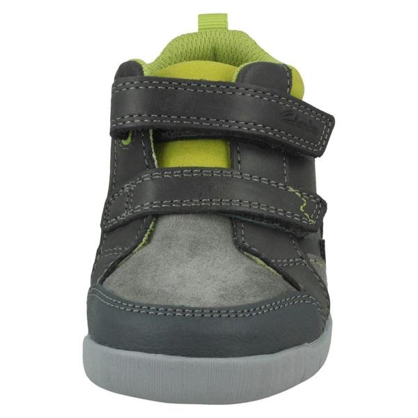 Clarks Boys Clarks Hook & Loop Casual Ankle Boots Rex Park