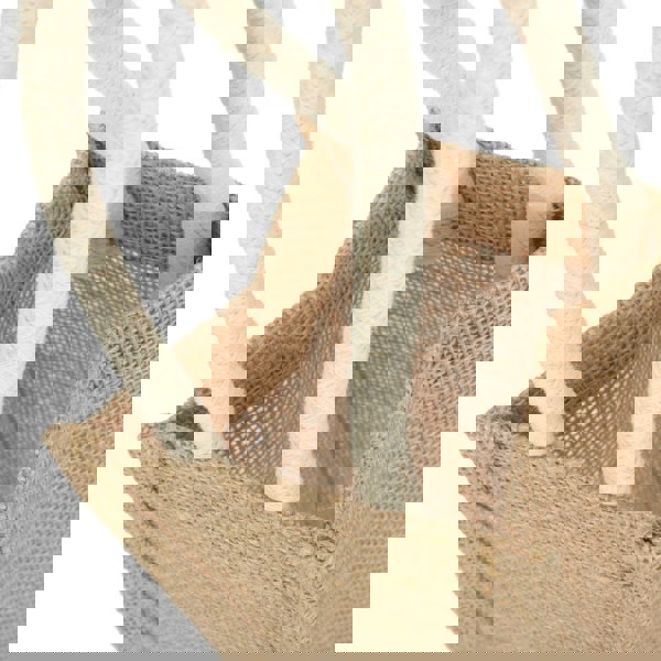 Red Hamper Jute Bottle Carrying Bag