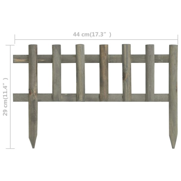 Berkfield Lawn Edgings 10 pcs Firwood 4.4 m
