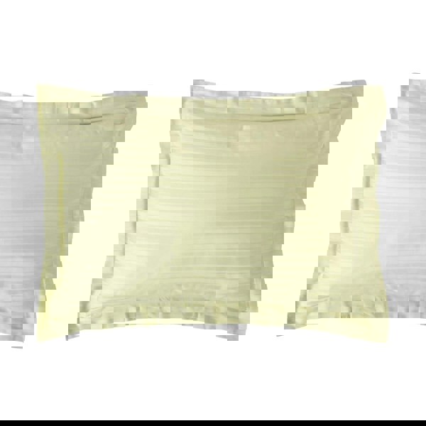 HOMESCAPES Silky 330 TC Egyptian Cotton Satin Stripe Oxford Pillowcase, Standard Size