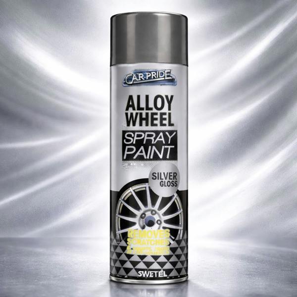 Carpride Alloy Wheel Silver Gloss Spray Paint 400ml