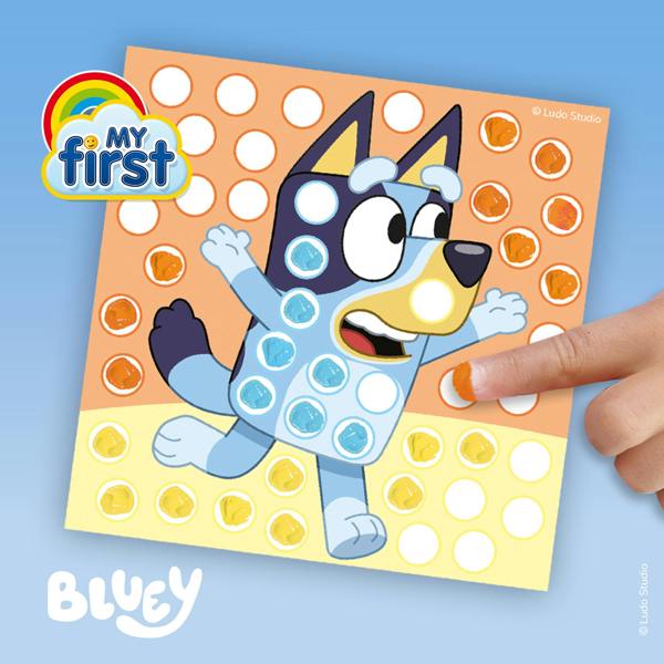 SES Creative Bluey - Fingerprint paint art