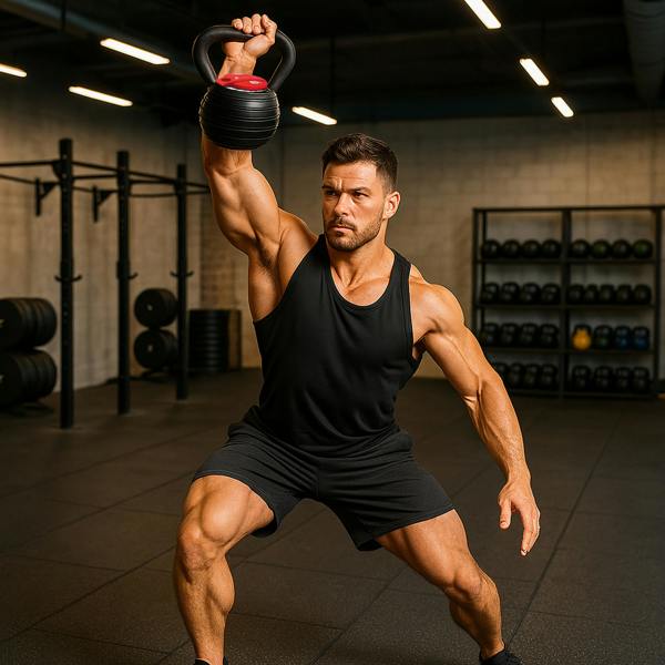 Homeology HERCULES18 7-in-1 Adjustable Smart Kettlebell up to 18kg Black with Red Dial Home Fitness Gym Equipment