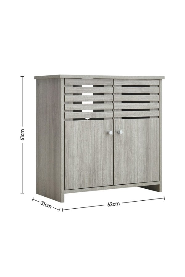 Living and Home Wooden Freestanding Bathroom Under Sink Storage Cabinet