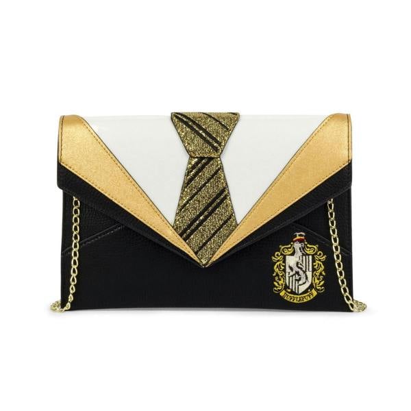 Vanilla Underground Danielle Nicole Womens Black Hufflepuff Clutch Bag (One Size)