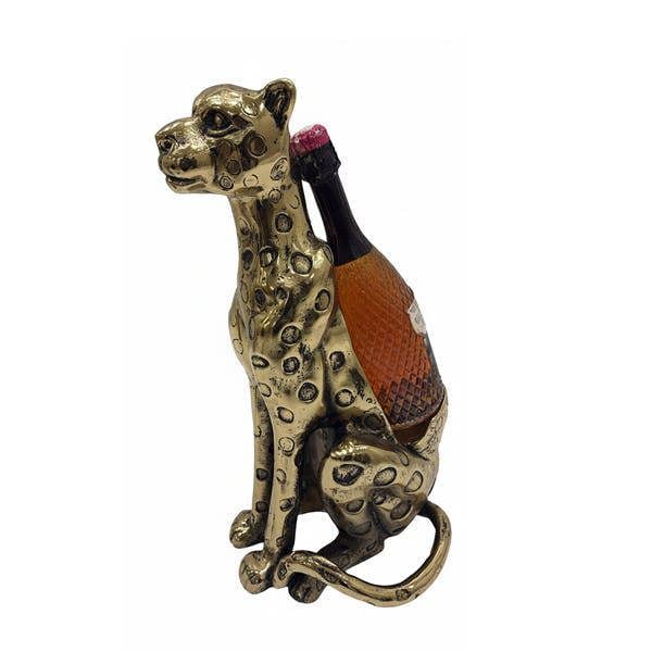 Gold Cheetah Bottle Holder
