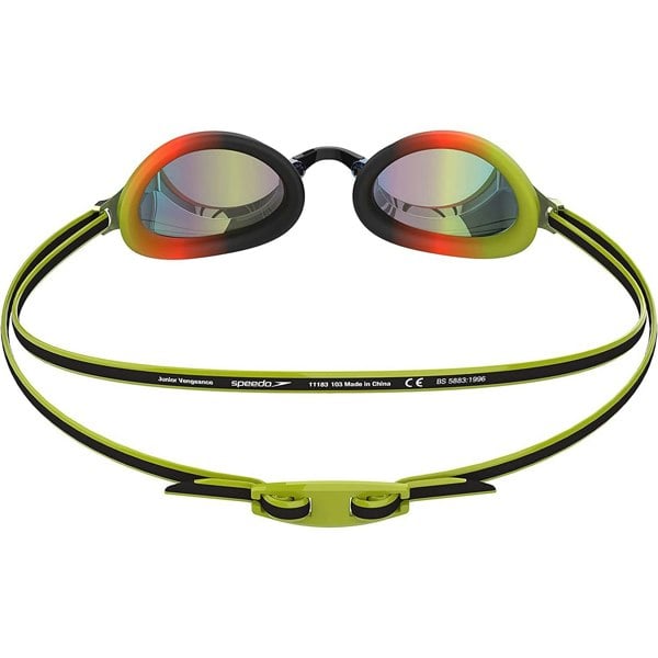 Speedo Childrens Vengeance Swimming Goggles - Black/Acid Lime