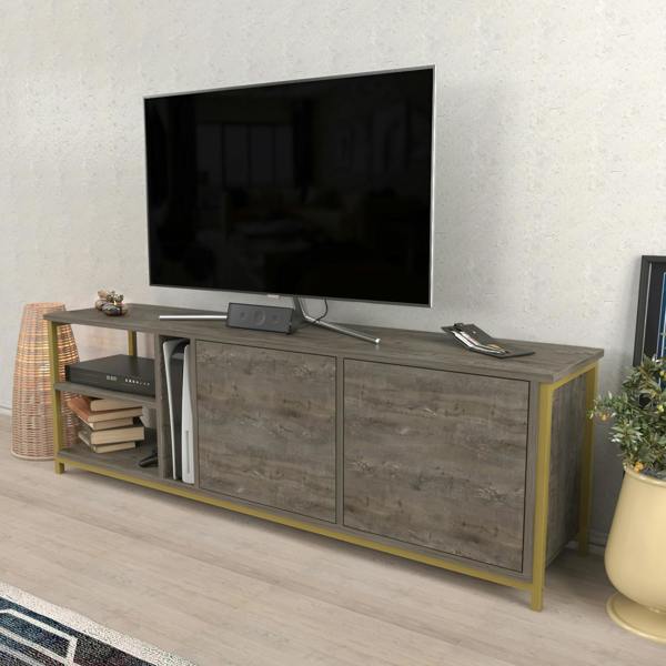 Decorotika Primrose Modern Tv Stand TV Cabinet for TV's up to 72"