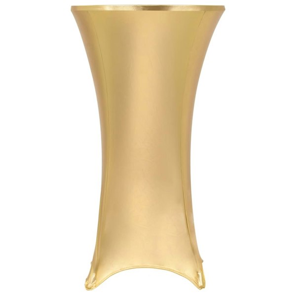 Berkfield 2 pcs Table Covers Stretch 80 cm Gold