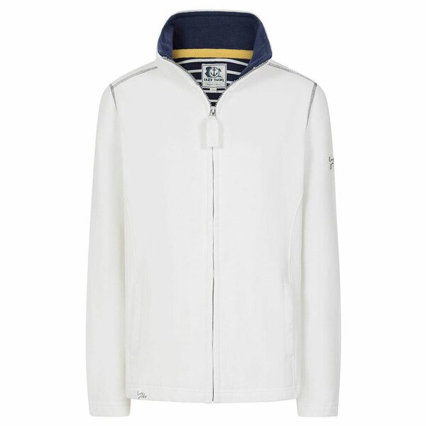 Lazy Jacks LJ33 - Ladies Full Zip Sweatshirt - White