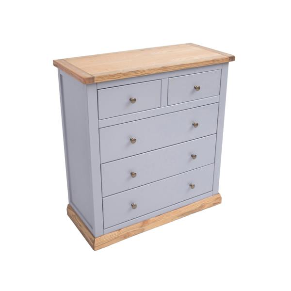 Cabinet Bits Bicarri 5 Drawer Chest of Drawers Brass Knob