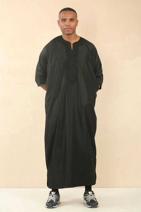 Infinity Leather Men's Moroccan Thobe Djellaba Jubba Robe Eid