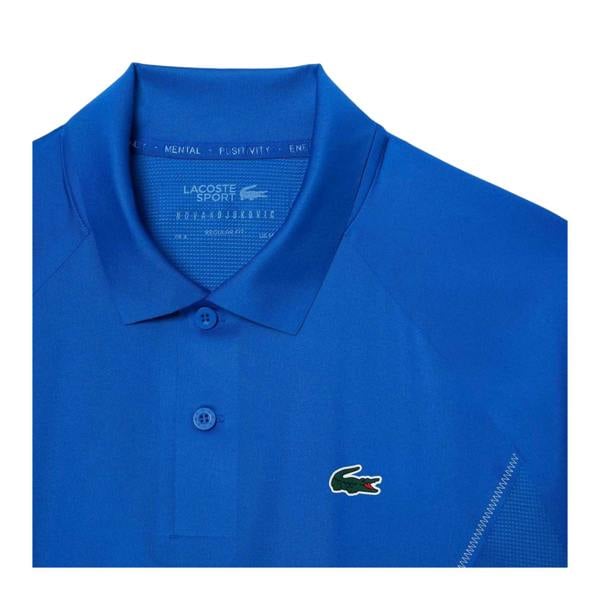 Lacoste Mens Tennis x Novak Djokovic Regular Polo Shirt - Blue - 