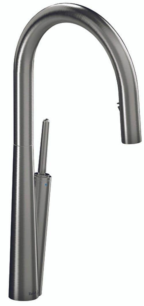 Riobel Solstice Mixer with Pull Down Spray Stainless Steel Kitchen Tap