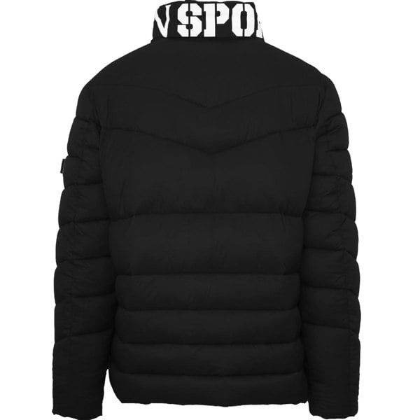 Plein Sport Padded Bold Logo Jacket - Black