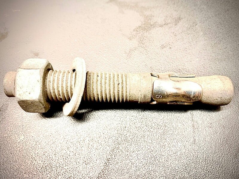 Fixaball M20 Throughbolts Galvanised Heavy Duty Masonry Concrete Anchor