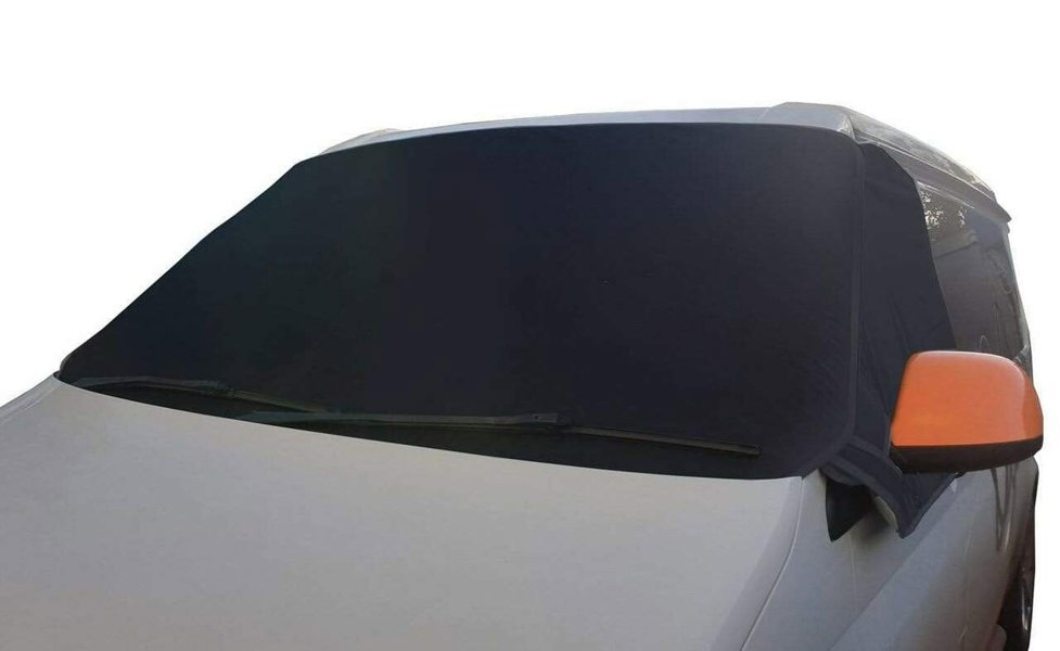 The External Blackout Screen For VW T5/T6 Campervans by OLPRO on a VW T5 on a white background.