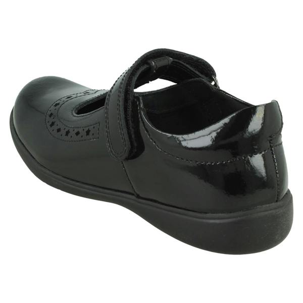 Start-rite Girls Start-Rite Diamond And Star Cut-Out T-Bar School Shoes Hope