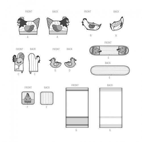 Simplicity Sewing Pattern 9773, Accessories One Size - Intermediate