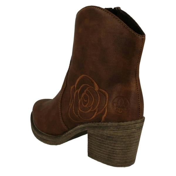 Rieker Ladies Rieker Rose Detail Ankle Boot Y1250