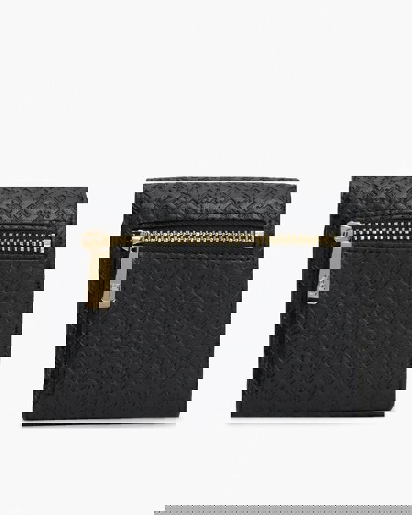 Tommy Hilfiger TH Icon Mono Womens Trifold Wallet - Black