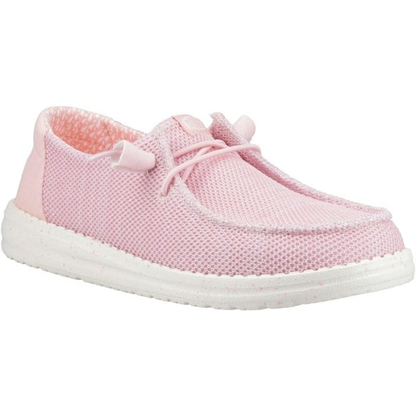 HEYDUDE Wendy Stretch Sox Polyester Blend Women's Rosette Moccasins Shoes