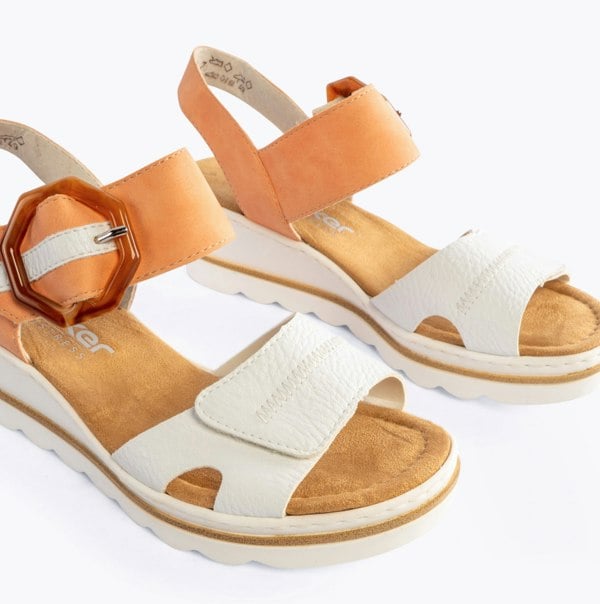 Rieker 67476-38 Womens Sandals - White