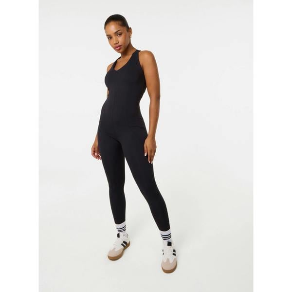 Pink Vanilla Strappy Back Unitard