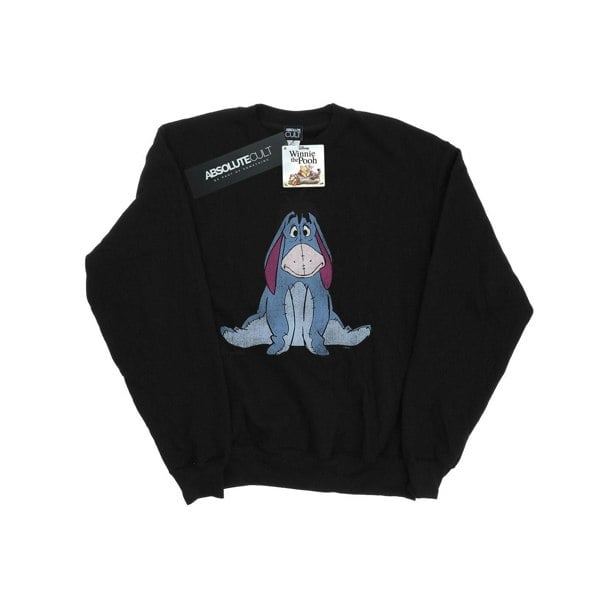 Disney Mens Winnie The Pooh Classic Eeyore Sweatshirt - Black