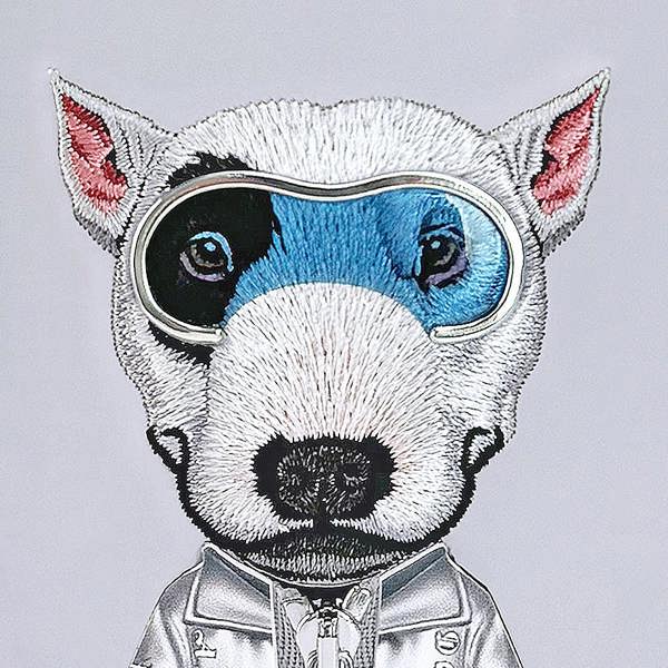 Nimmy Friends Nimmy Cool & Cute 2.0 Terrier Dog Case with MagSafe for iPhone 17 Pro Max 6.9" Grey Blue - N-KMLL-IP17-PRO-MAX-019-A