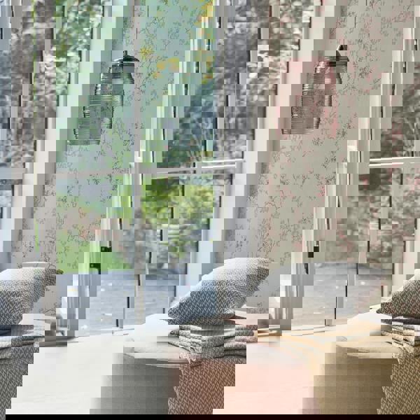 Laura Ashley Oriental Blossom Wallpaper - Blush - 10m