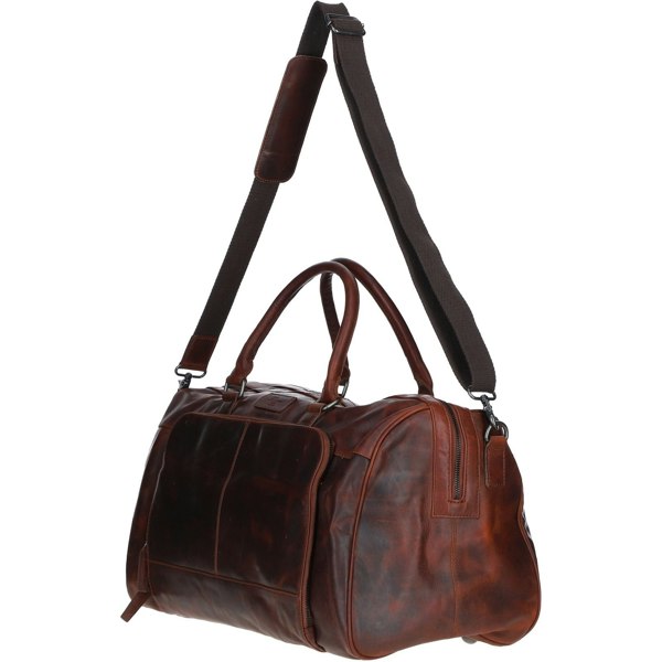 Leather Holdall with Spacious Interior: FE-25