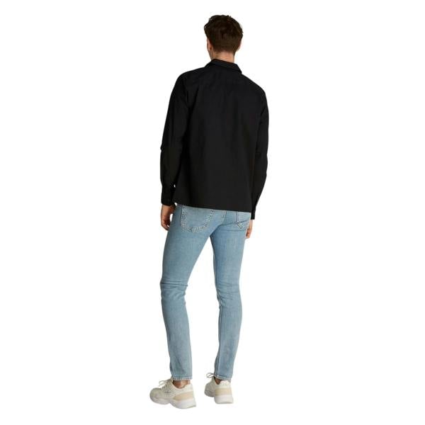 Calvin Klein Mens Cotton Overshirt - Black - 