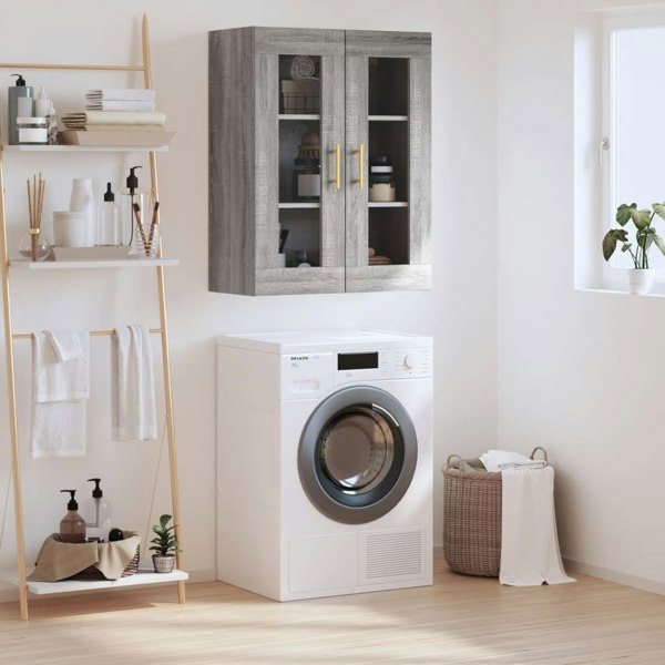 Berkfield Wall Mounted Cabinet Grey Sonoma 69.5x34x90 cm