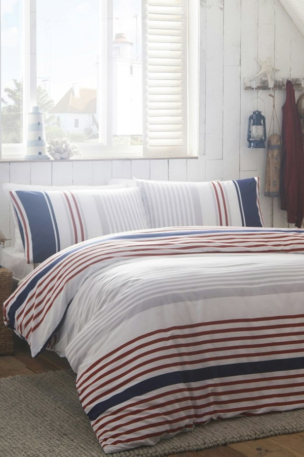 Portfolio Home Nautical Stripe Duvet Cover Set