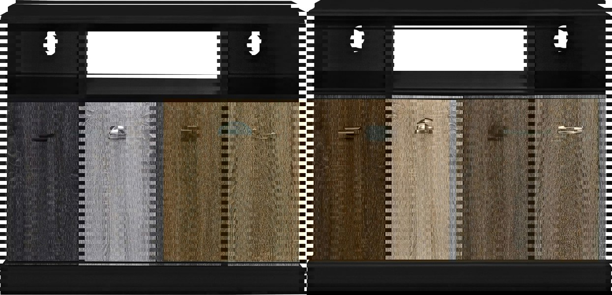 Dorel Home Mercer TV Console with 4 Doors Multicolour/Black